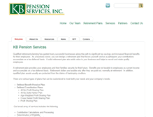 Tablet Screenshot of kbpensionservices.com